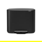 Cos de gunoi cu pedala, Brabantia, Bo Pedal, 36 L, 36.3x54x44 cm, otel, negru mat