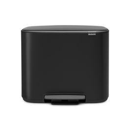 Cos de gunoi cu pedala, Brabantia, Bo Pedal, 36 L, 36.3x54x44 cm, otel, negru mat