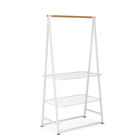 Suport pentru haine, Brabantia, Linn Large, 99.5x57x190 cm, otel, alb