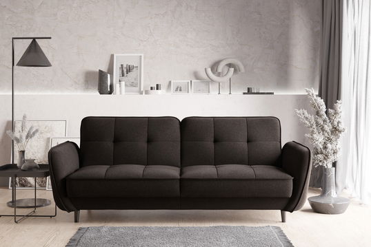 Canapea extensibila 3 locuri ELTAP, SO-BEL-22FL, Bellis, 220x90x83 cm, lemn/poliester, maro inchis