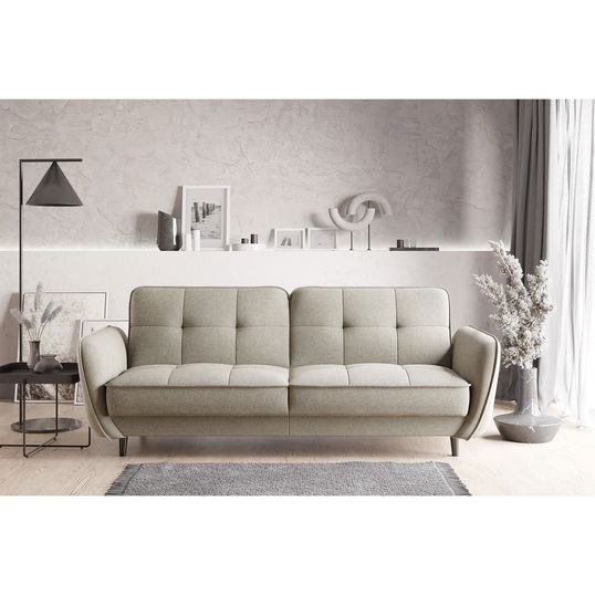 Canapea extensibila 3 locuri ELTAP, SO-BEL-22IN, Bellis, 220x90x83 cm, lemn/poliester, bej