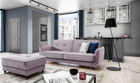 Canapea extensibila 3 locuri ELTAP, SO-BEL-24LO, Bellis, 220x90x83 cm, lemn/poliester, roz deschis