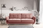 Canapea extensibila 3 locuri ELTAP, SO-BEL-24NU, Bellis, 220x90x83 cm, lemn/poliester, roz