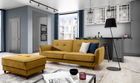 Canapea extensibila 3 locuri ELTAP, SO-BEL-41RIV, Bellis, 220x90x83 cm, lemn/poliester, mustar