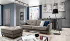 Canapea extensibila 3 locuri ELTAP, SO-BEL-91RIV, Bellis, 220x90x83 cm, lemn/poliester, gri deschis