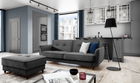 Canapea extensibila 3 locuri ELTAP, SO-BEL-97MO, Bellis, 220x90x83 cm, lemn/poliester, gri inchis
