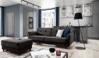 Canapea extensibila 3 locuri ELTAP, SO-BEL-97RIV, Bellis, 220x90x83 cm, lemn/poliester, gri inchis