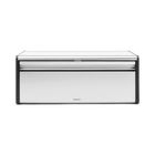 Cutie pentru paine, Brabantia, Fall Front Fingerprint Proof , 46.5x25x18.7 cm, otel, argintiu/negru mat