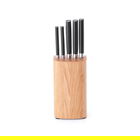 Set cutite cu suport, Brabantia, Profile, 36x12x10 cm, lemn/otel, natural