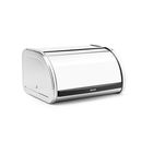 Cutie pentru paine, Brabantia, Roll Top Brilliant, 31.6x26.5x17.3 cm, otel, argintiu lucios