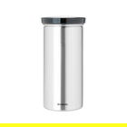 Organizator pentru 18 capsule de cafea, Brabantia, Matt Fingerprint Proof , 8.5x17 cm, inox, argintiu mat/gri