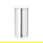 Organizator pentru 18 capsule de cafea, Brabantia, Matt Fingerprint Proof , 8.5x17 cm, inox, argintiu mat/transparent