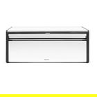 Cutie pentru paine, Brabantia, Fall Front Brilliant, 46.5x25x18.7 cm, otel, argintiu lucios/negru