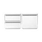 Set 3 recipiente depozitare, Brabantia, Tasty+, 2x1.5 L, 1x3.5 L, plastic, gri deschis