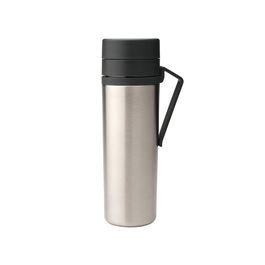 Sticla termos, Brabantia, Make&Take, 10x7.1x22.6 cm, 500ml, otel, gri inchis