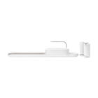 Set organizator chiuveta si dozator sapun 4 piese, Brabantia, SinkStyle Mineral, 75x13x15 cm, plastic/inox, alb