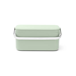 Recipient colectare resturi alimentare, Brabantia, SinkSide Waste Box, 22.1x12.7x10.7 cm, plastic/inox, verde jad