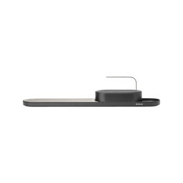 Set organizator chiuveta cu suport de uscare vase, Brabantia, SinkStyle Mineral, 75x13x15 cm, plastic/inox, gri inchis