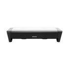 Plita cu lumanari pentru incalzit mancare, Brabantia, Black, 35.7x18.8x8 cm, otel/aluminiu, negru