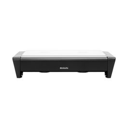 Plita cu lumanari pentru incalzit mancare, Brabantia, Black, 35.7x18.8x8 cm, otel/aluminiu, negru