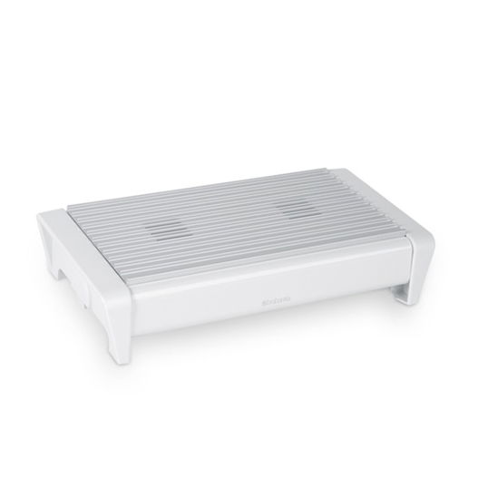 Plita cu lumanari pentru incalzit mancare, Brabantia, White, 35.7x18.8x8 cm, otel/aluminiu, alb