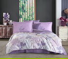 Lenjerie de pat dubla, Juillet - Lilac, Hobby, Bumbac Satinat