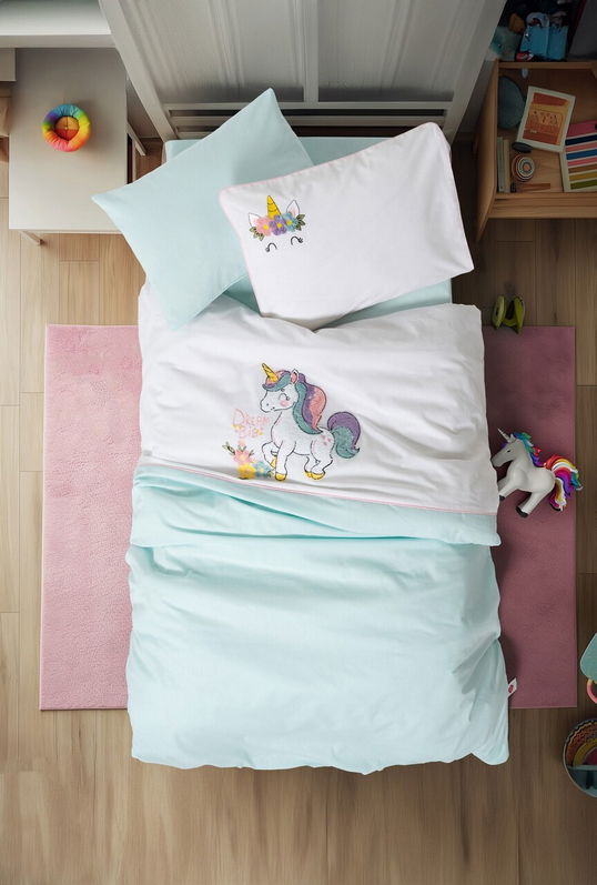 Lenjerie de pat pentru copii, Dolly - Mint, Cotton Box, Bumbac