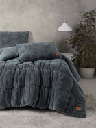 Set pilota si perna, Pelus - Grey, Cotton Box, Poliester
