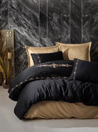 Lenjerie de pat dubla, Gloria - Gold, Cotton Box, Bumbac Satinat