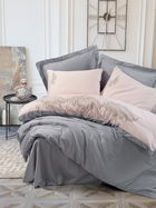 Lenjerie de pat dubla, Sheen - Grey, Cotton Box, Bumbac Satinat