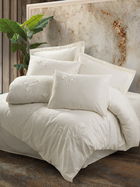 Lenjerie de pat dubla, Pure - Ecru, Cotton Box, Bumbac Satinat
