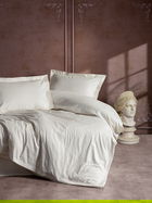 Lenjerie de pat dubla, Stripe - Ecru, Cotton Box, Bumbac Satinat