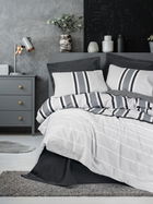 Lenjerie de pat dubla, Nobby - Anthracite, Cotton Box, Bumbac Ranforce