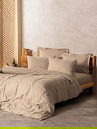 Lenjerie de pat pentru o persoana, Plaid - Mink, Cotton Box, Bumbac Ranforce