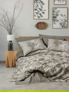 Lenjerie de pat pentru o persoana, Frond - Khaki, Cotton Box, Bumbac Ranforce
