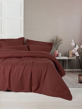 Lenjerie de pat dubla, Craft - Claret Red, Cotton Box, Lyocell/Bumbac