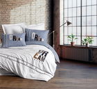 Lenjerie de pat dubla, Forever - Grey, Cotton Box, Bumbac Ranforce