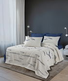 Cuvertura pique Single, Larum - Dark Blue, Cotton Box, 50% bumbac / 50% poliester