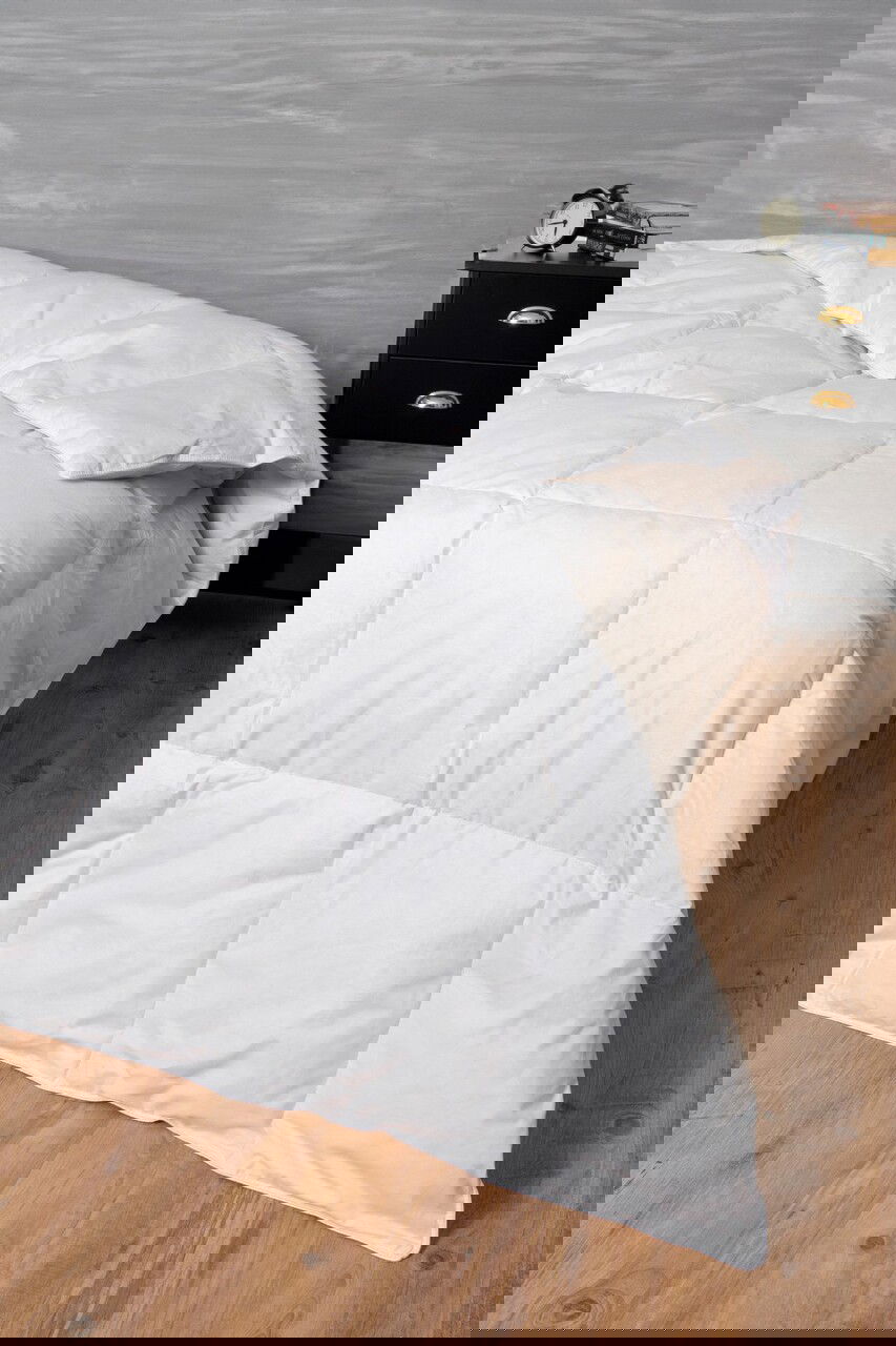 Pilota dubla, Down Feather - White, Cotton Box, Bumbac