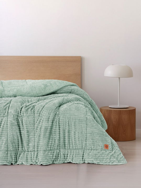 Pilota dubla, Wave - Sage, Cotton Box, Poliester