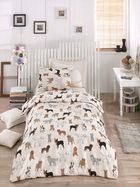 Lenjerie de pat pentru o persoana, Havhav - Cream, Eponj Home, 65% bumbac/35% poliester
