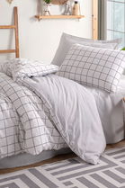 Lenjerie de pat pentru o persoana, Artus - Grey, Eponj Home, 65% bumbac/35% poliester