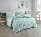 Lenjerie de pat dubla, Post - Water Green, Eponj Home, 65% bumbac/35% poliester