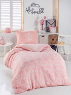 Lenjerie de pat pentru o persoana 2 piese, Pure, EnLora Home, 65% bumbac/35% poliester
