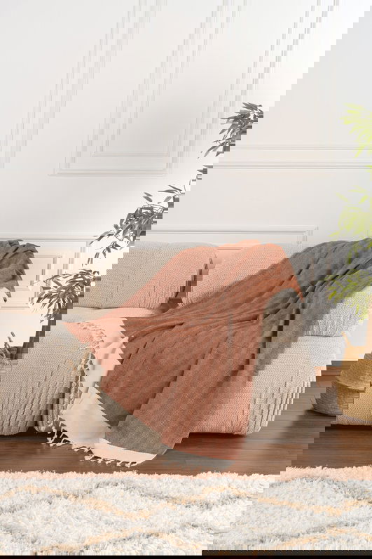 Cuvertura de pat, Baliksirti - Tile Red, PestemalLand, 90% bumbac / 10% poliester