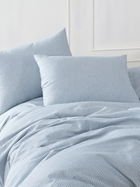 Lenjerie de pat dubla, Lizbon - Blue, EnLora Home, 70% bumbac/30% poliester