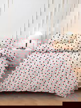 Lenjerie de pat pentru o persoana, Love Heart, Pearl Home, 50% bumbac / 50% poliester