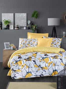 Lenjerie de pat dubla, Cassie, Pearl Home, Poliester Satinat