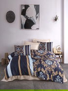 Lenjerie de pat dubla 3 piese, 487, Pearl Home, Poliester Satinat