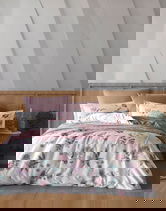 Lenjerie de pat pentru o persoana, Larin, Türkiz, Bumbac Ranforce